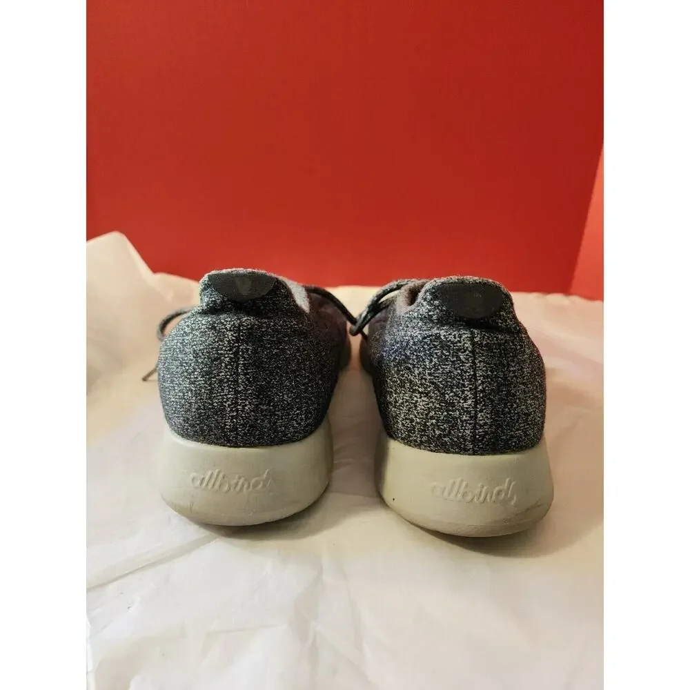Allbirds Runners Shoes Natural Black Grey 0219 NV1 Merino Wool Men's US Size 12